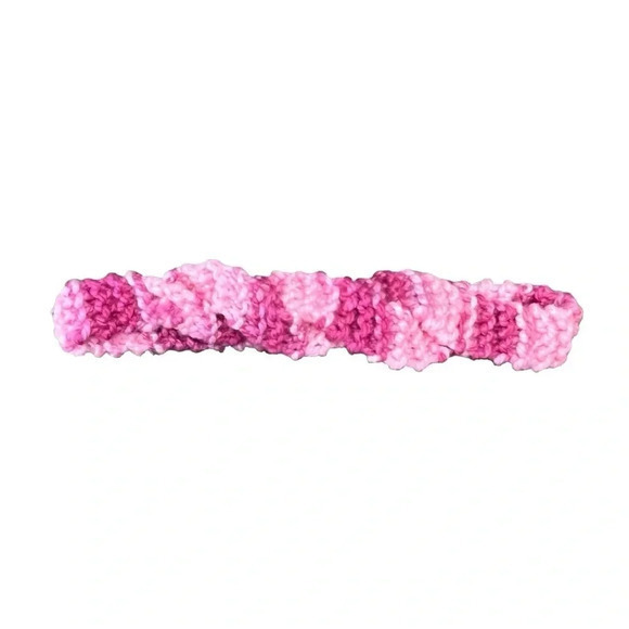 HANDMADE CROCHET KNIT HEADBANDS SET OF 4 PINK PURPLE WOMEN KIDS - Picture 4 of 6